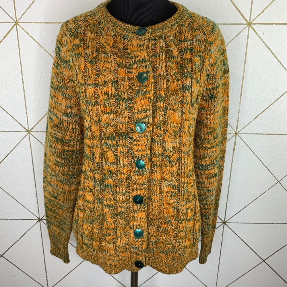 Woolco Stroller Woolworth Space Dye Cardigan 100% Acrylic Washable